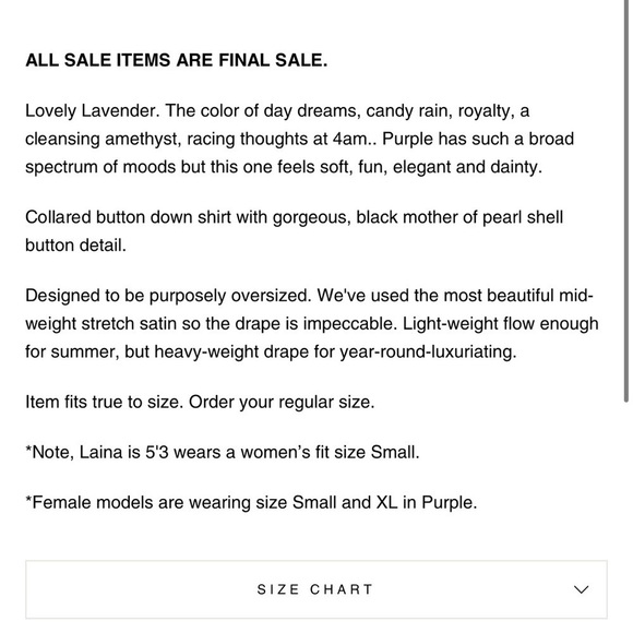 LAINA Rauma SET Small Lavender satin Club Bed Top Drawstring pants - Picture 6 of 12